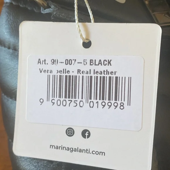 NWT Marina Galanti Black Leather Cross Body - Picture 12 of 15